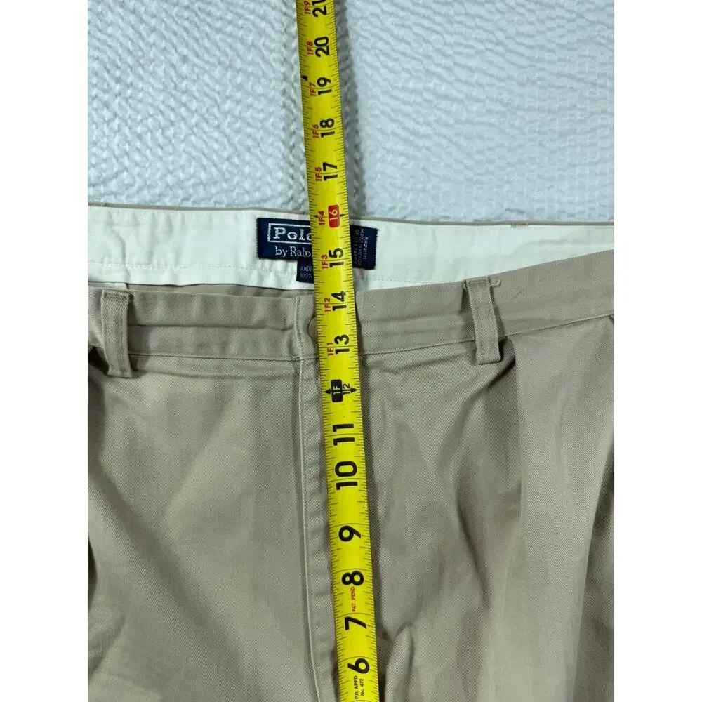 Polo Ralph Lauren Pants Mens 40x30 Andrew Pant Tan Chino Casual Cotton Preppy